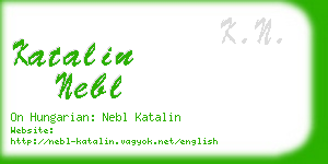 katalin nebl business card